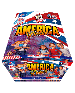 AMERICA DREAM | 172 Shot 500 Gram Zipper Cake by Suns Fireworks